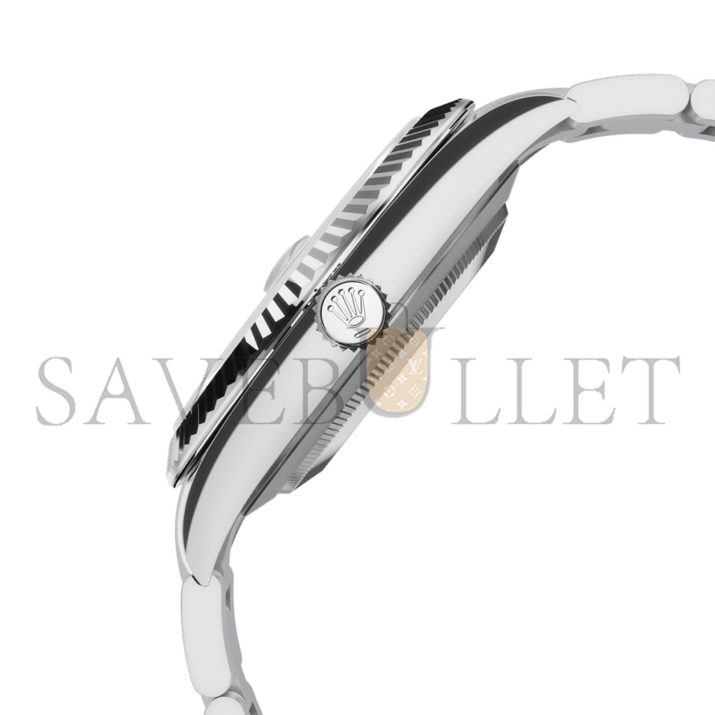 R*l*x datejust 41 oyster, 41 mm, oystersteel and white gold watch 126334-0017