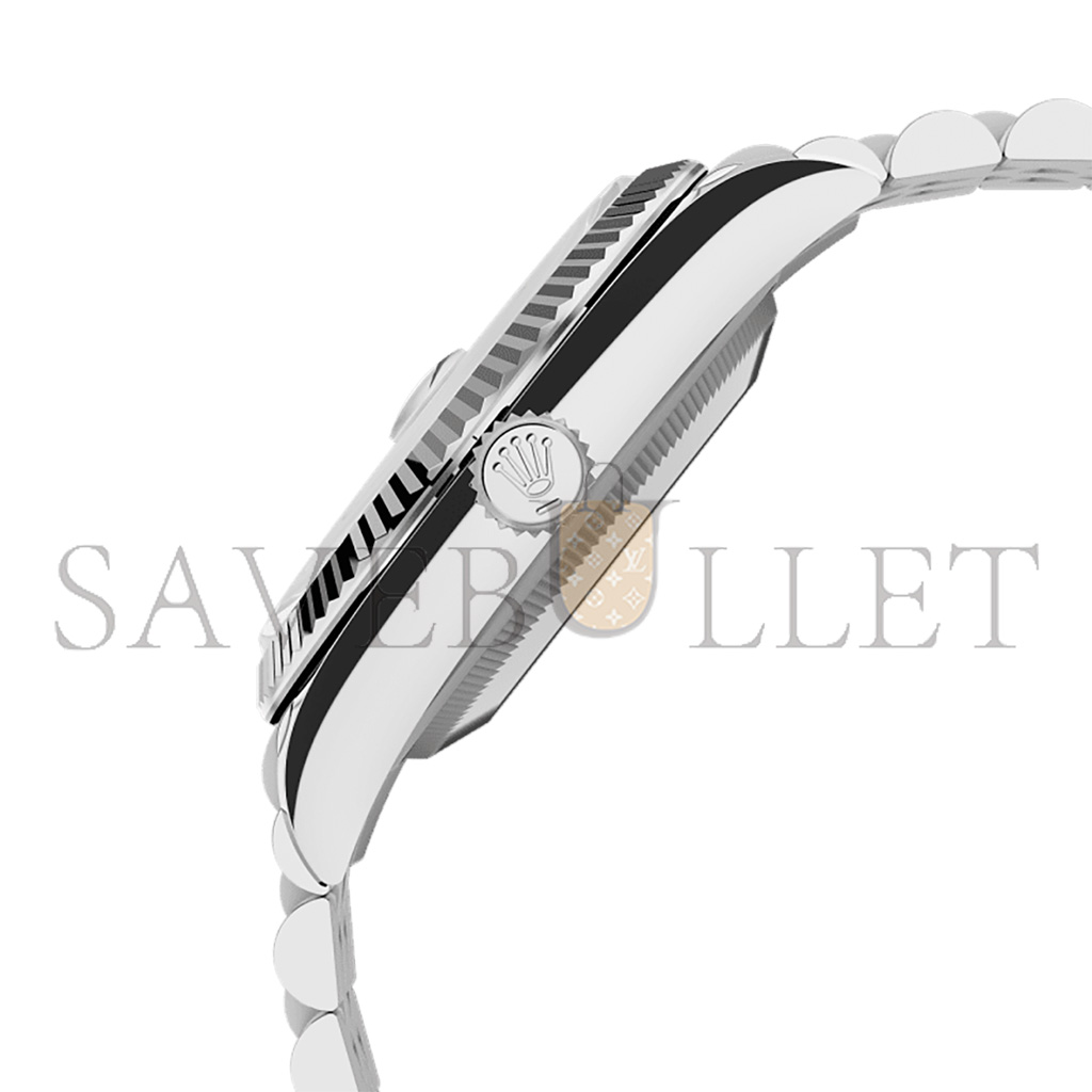 R*l*x datejust 36 oyster, 36 mm, oystersteel and white gold watch 126234-0025