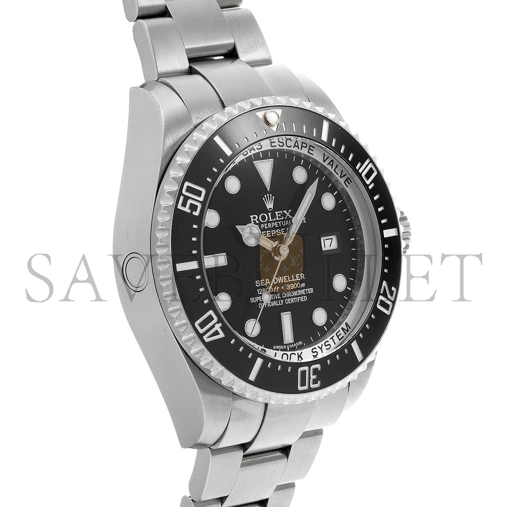r*l*x sea-dweller 44 stainless steel black F**e watch 116660-0001