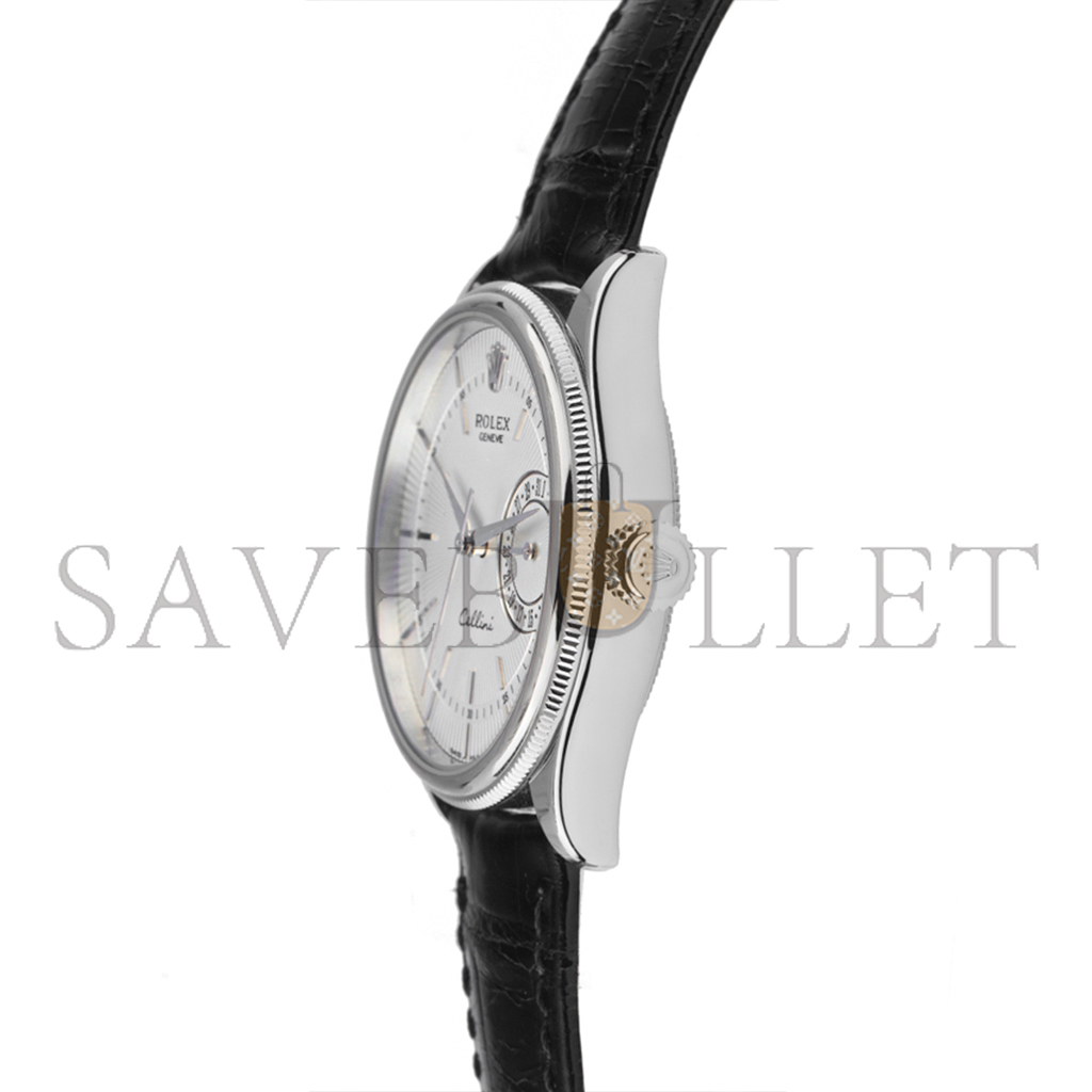 R*l*x cellini date automatik armband leder 39mm watch 50519