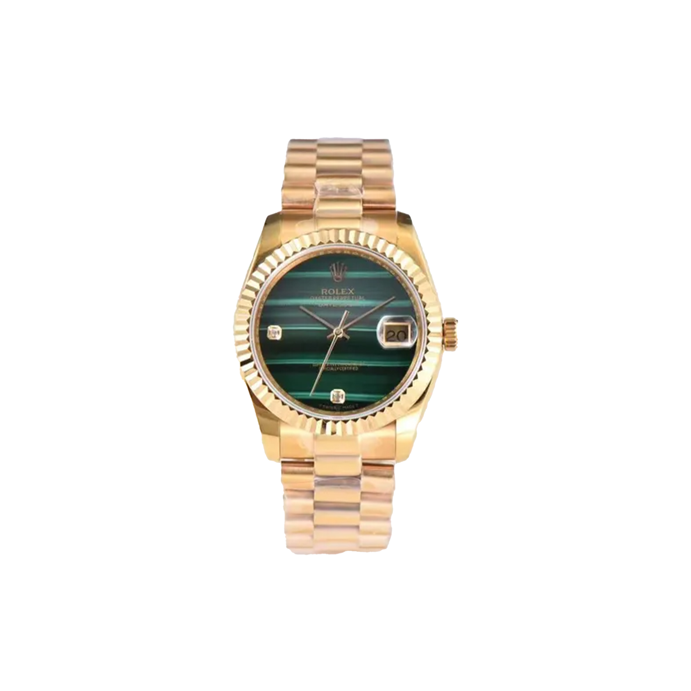 R*l*x datejust malachite dial mechanical watch 18238
