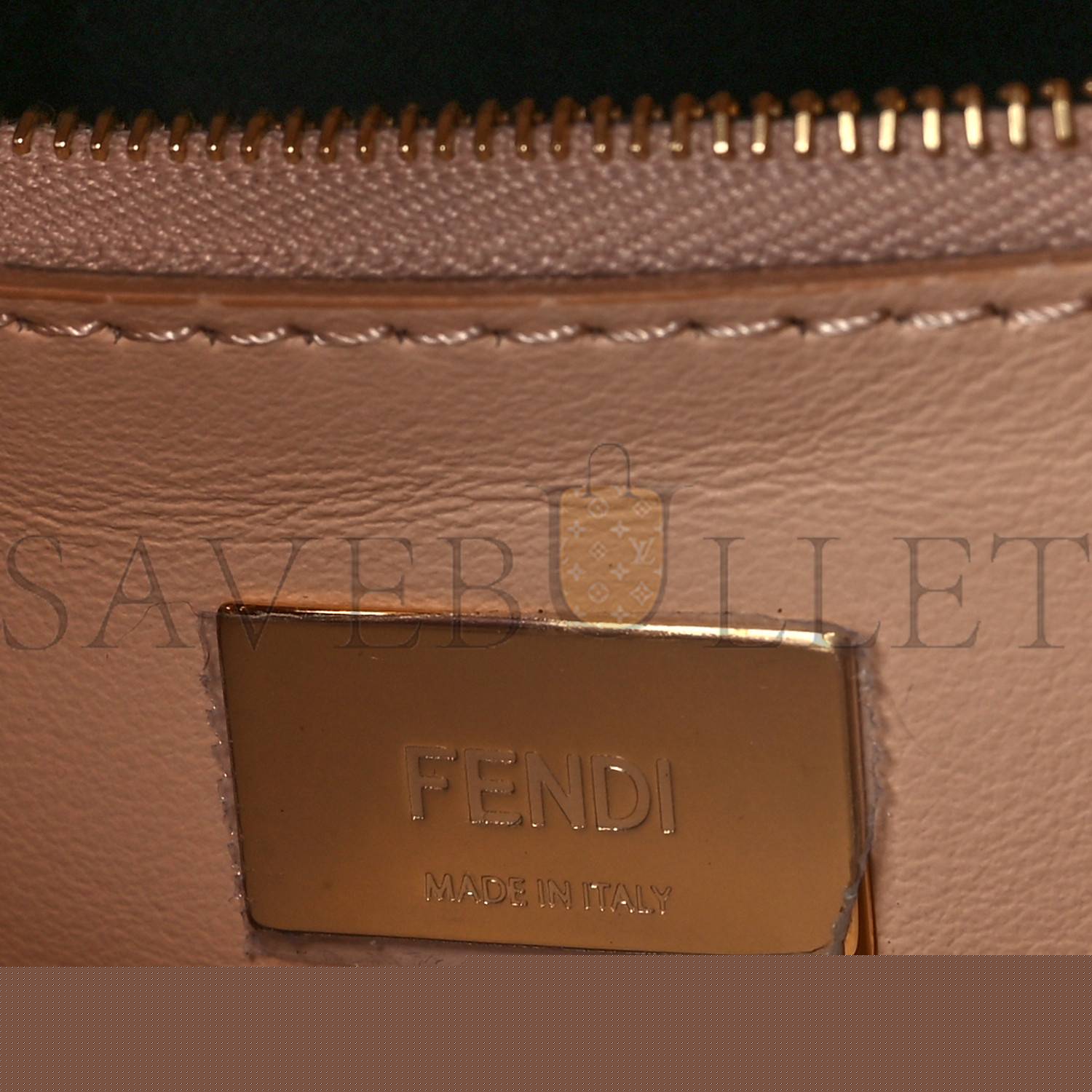 F**di vitello grace intreccio mini peekaboo iconic satchel light rose (23*18*10cm)