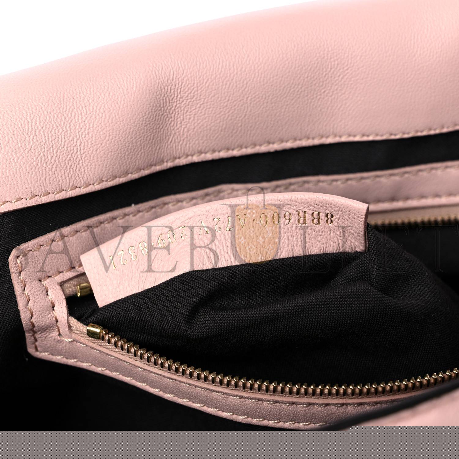 F**di nappa ff 1974 embossed baguette rosa quarzo (27*15*5cm)