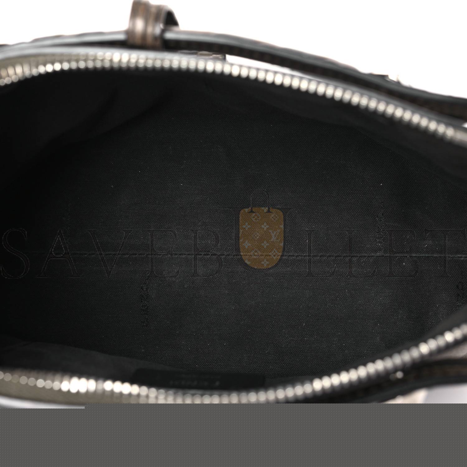 F**di vitello dolce bi-color ff 1974 embossed mini by the way boston bag maya black (22*14*10cm)