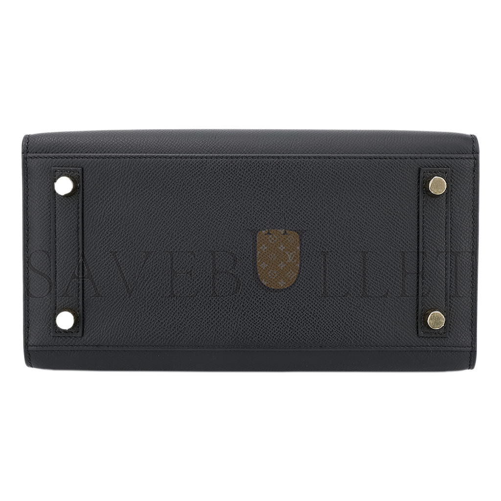 H**mes master birkin 40 noir black epsom leather gold buckle bag 454077 (40*30*21cm)