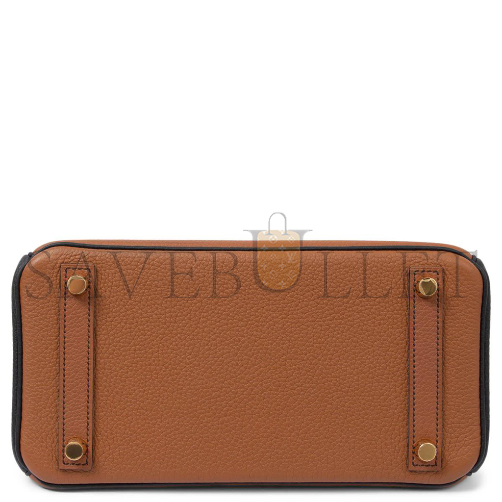 H**mes birkin 25 camel gold buckle bag 3649 (25*20*13cm)