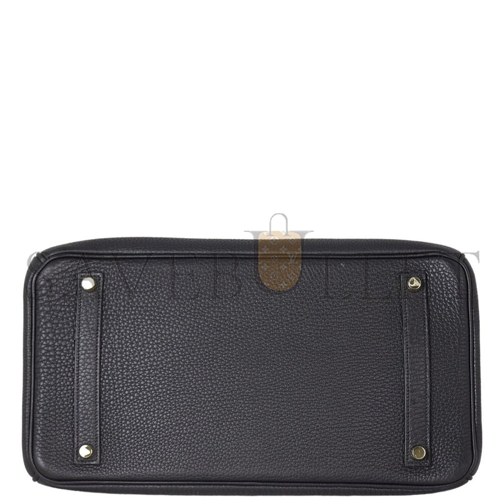 H**mes master birkin 35 togo leather black gold buckle bag h028369cc2z (35*28*18cm)