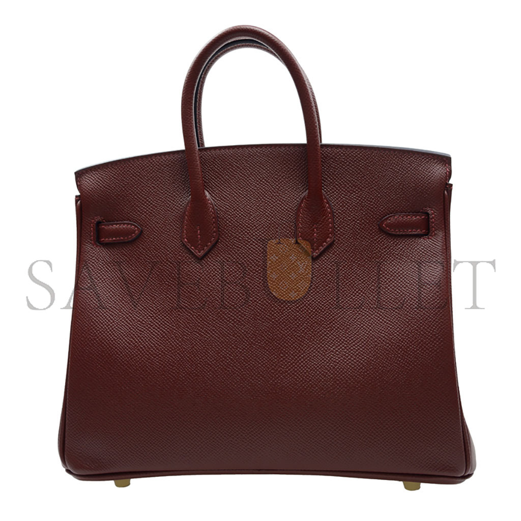 H**mes birkin 25 togo leather burgundy gold buckle bag bk2555epgp (25*20*13cm)