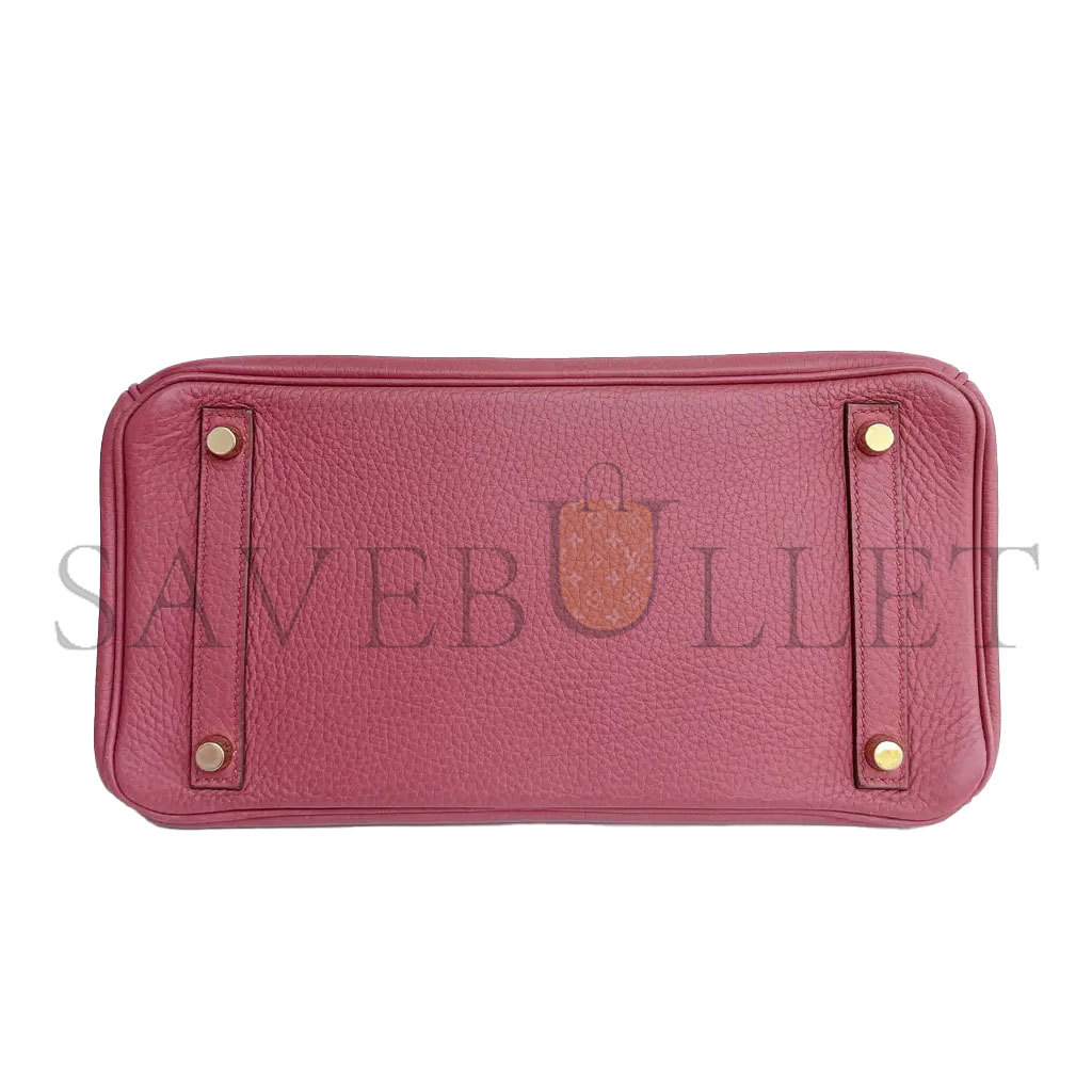 H**mes birkin 30 togo leather pink gold buckle bag bk30k5fjgp (30*23*15cm)