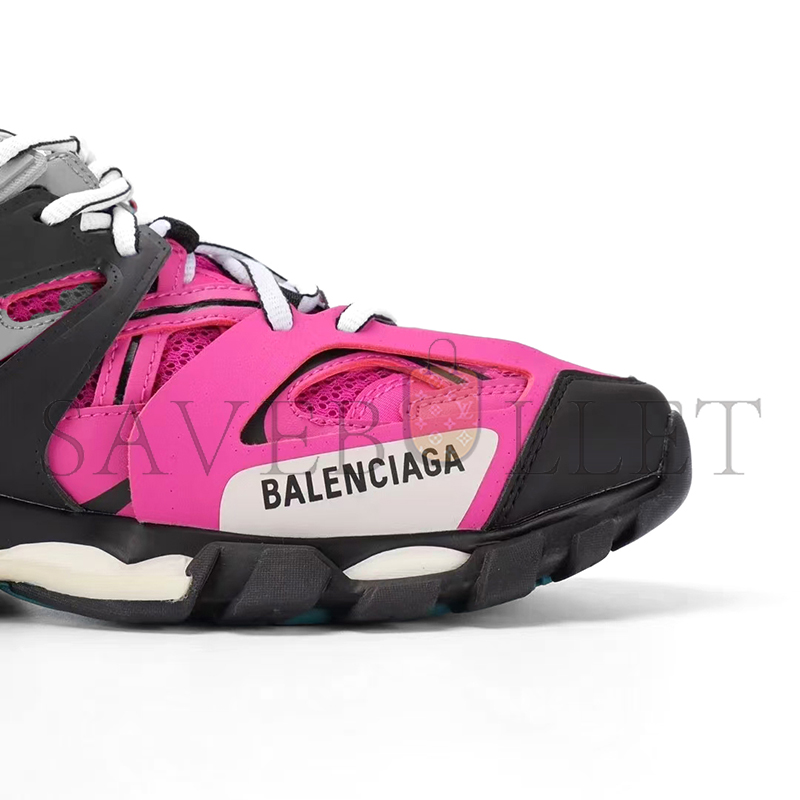 Ba*len*cia*ga mesh fabric womens track sneakers pink black 542436w2la12048