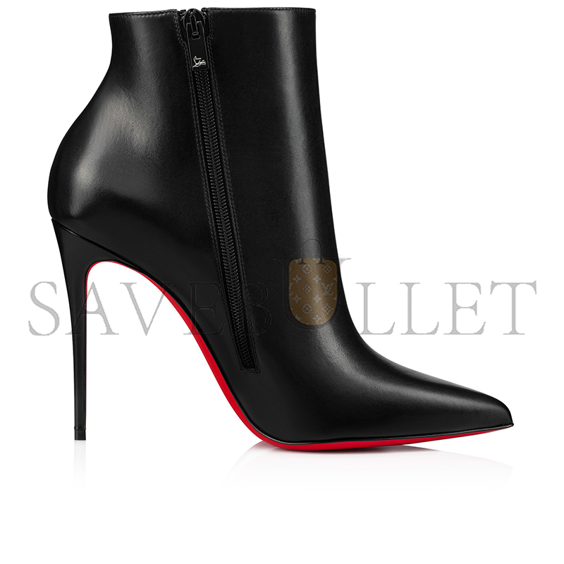 Ch**an louboutin so kate booty 100 mm low boots-calf leather-black-women 1140505bk01