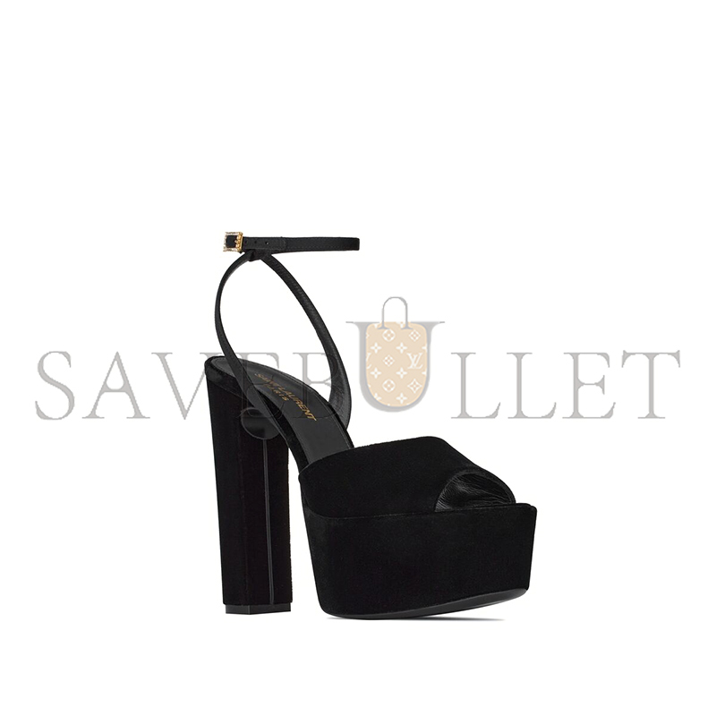 Y*L jodie platform sandals in velvet 716402gvoab1000