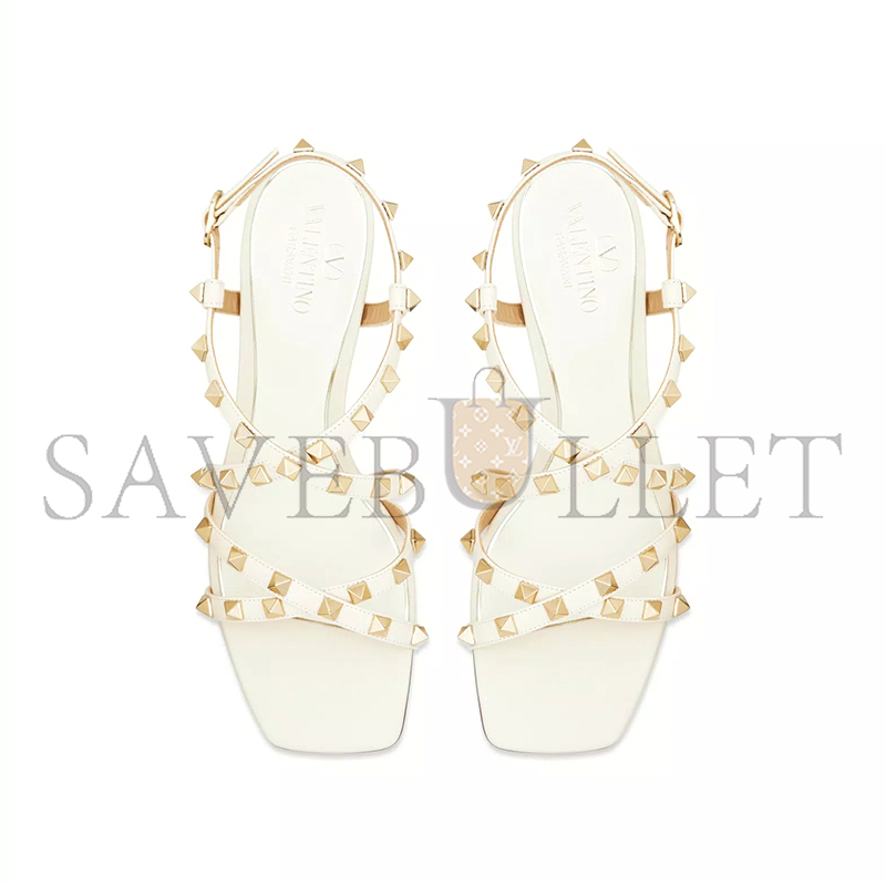 VALENTINO ROCKSTUD CALFSKIN SANDAL WITH STRAPS 60MM 5W2S0HR7VOD_I16