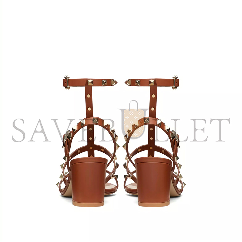 VALENTINO ROCKSTUD CALFSKIN ANKLE STRAP SANDAL 60MM 4W2S0491VBP_HG5