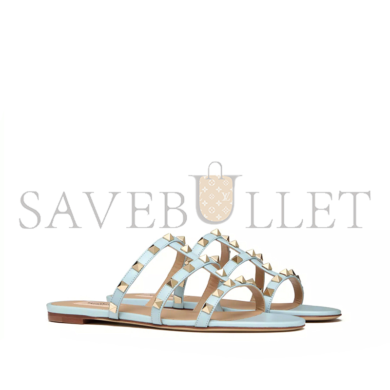 VALENTINO ROCKSTUD FLAT SLIDE SANDAL 5W2S0C49VOD_ZJ4