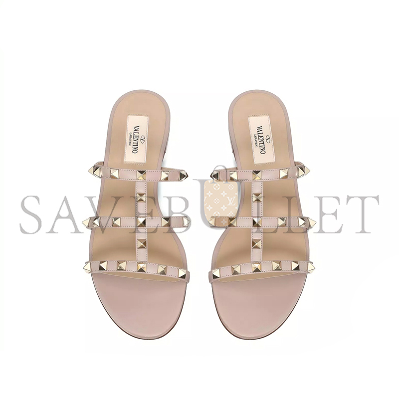 VALENTINO ROCKSTUD FLAT SLIDE SANDAL 5W2S0C49VOD_P45