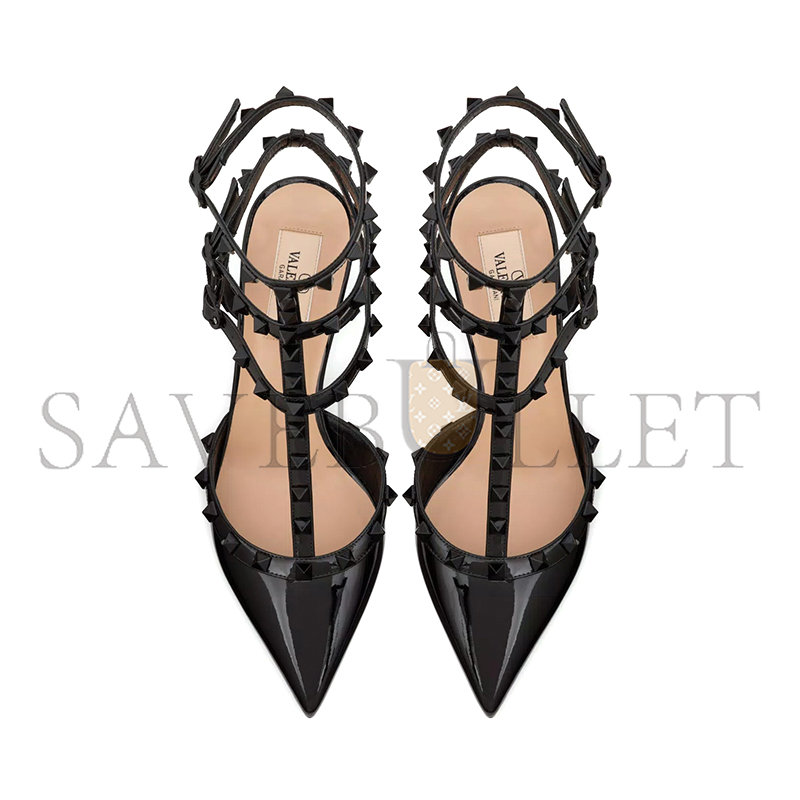 VALENTINO PATENT ROCKSTUD PUMPS WITH MATCHING STRAPS AND STUDS 65 MM 3W0S0375YPX_0NO