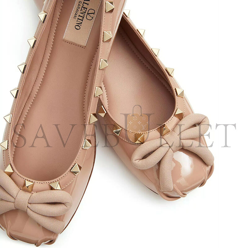 VALENTINO ROCKSTUD PATENT LEATHER BALLERINA 5W2S0HQ5VNW_GF9