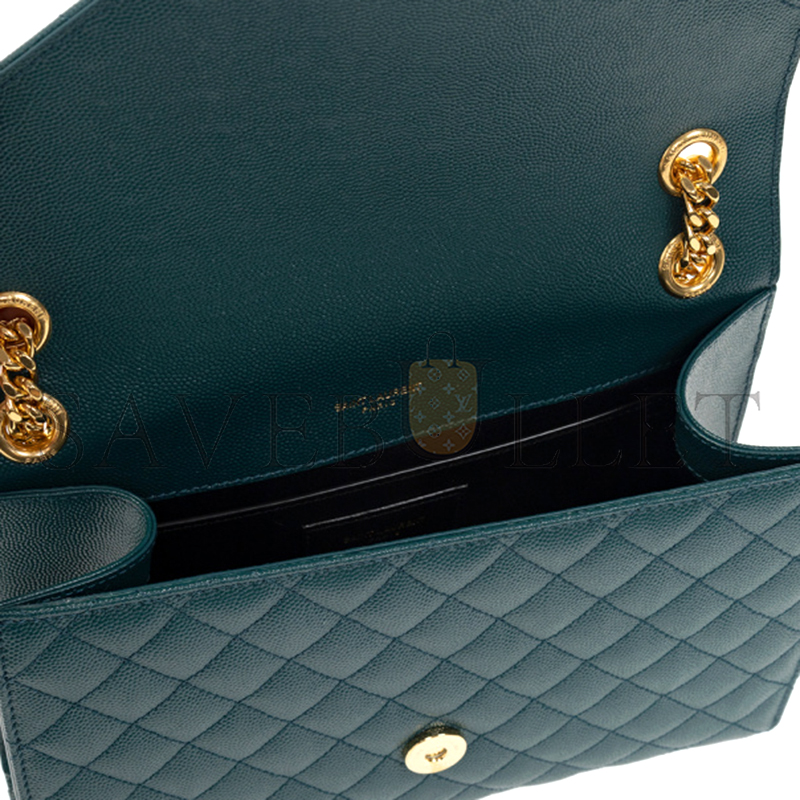 Y*L envelope medium shoulder bag green 600185bow914417 (24*17.5*6cm)