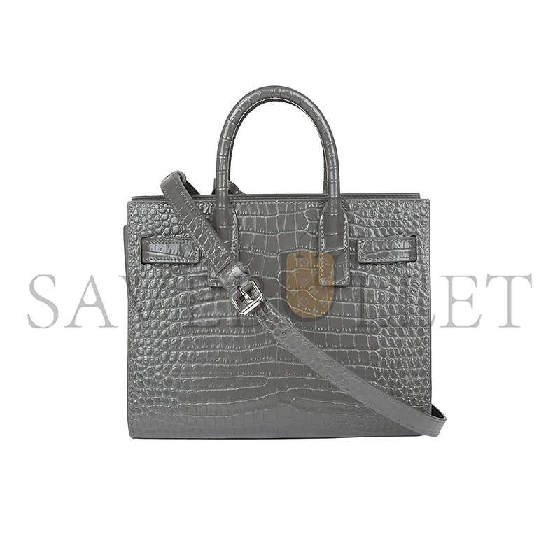 Y*L sac de jour embossed leather satchel grey 392035dnd1n112 (26*20.5*12.5cm)