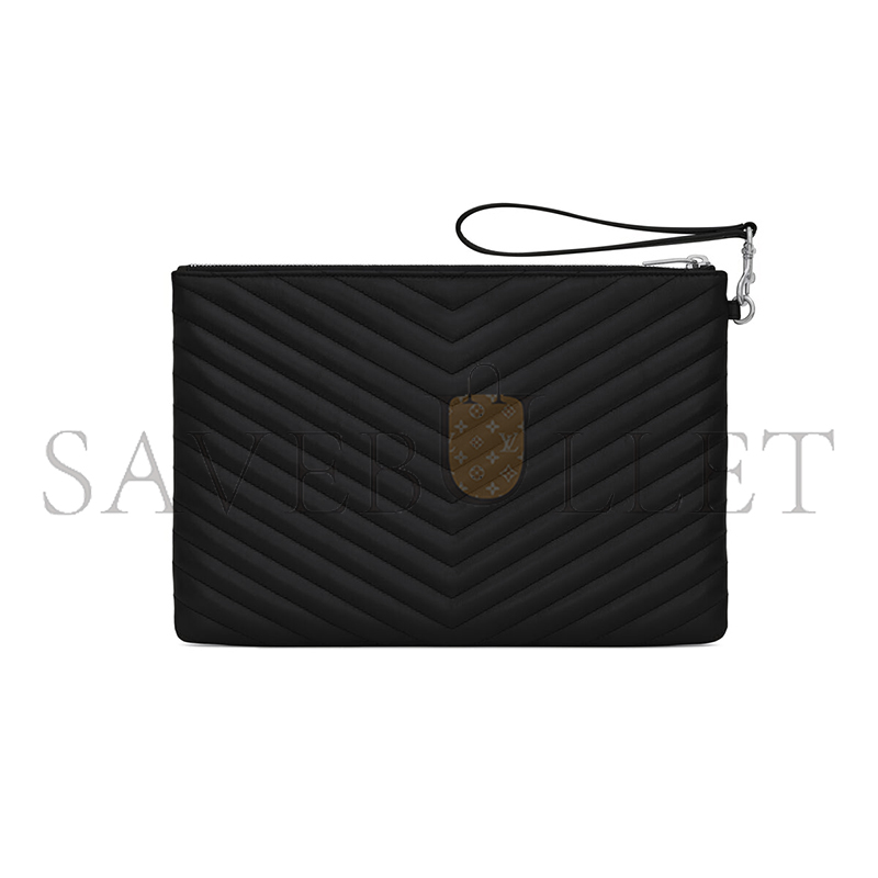 Y*L cassandre matelassÉ tablet pouch in leather 559193cwu021000 (30*21.5*2cm)