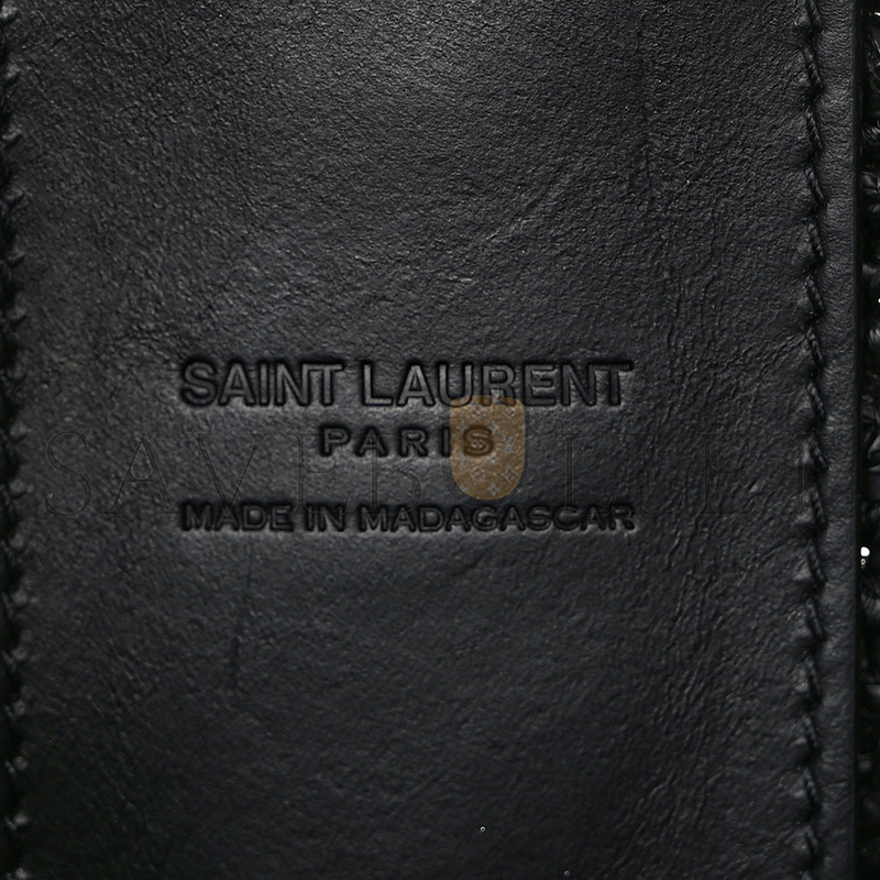 Y*L sac round in raffia black 68560124700940 (21*21*4cm)