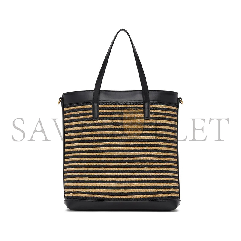 y*l shopping Sa**t Lau*nt toy in raffia and leather 6003077088 (25*28*8cm)