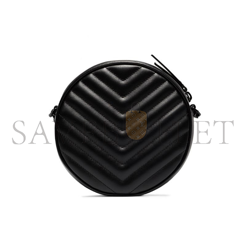 Y*L vinyle round camera bag in quilted leather 610436dv7081000 (17*17*5.5cm)