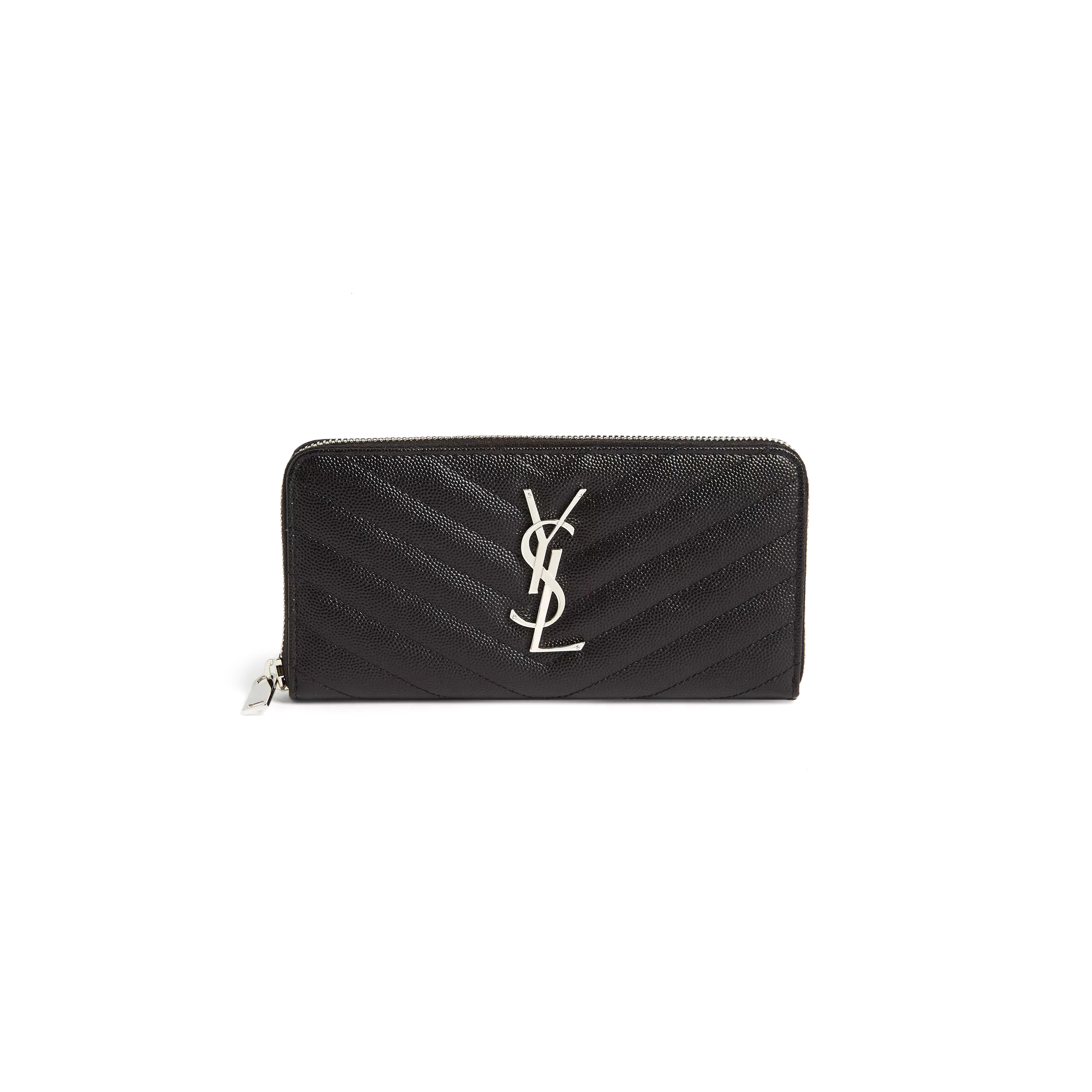 Y*L cassandre matelassÉ zip around wallet in grain de poudre leather 358094bow021000 (19*9.5*2.5cm)