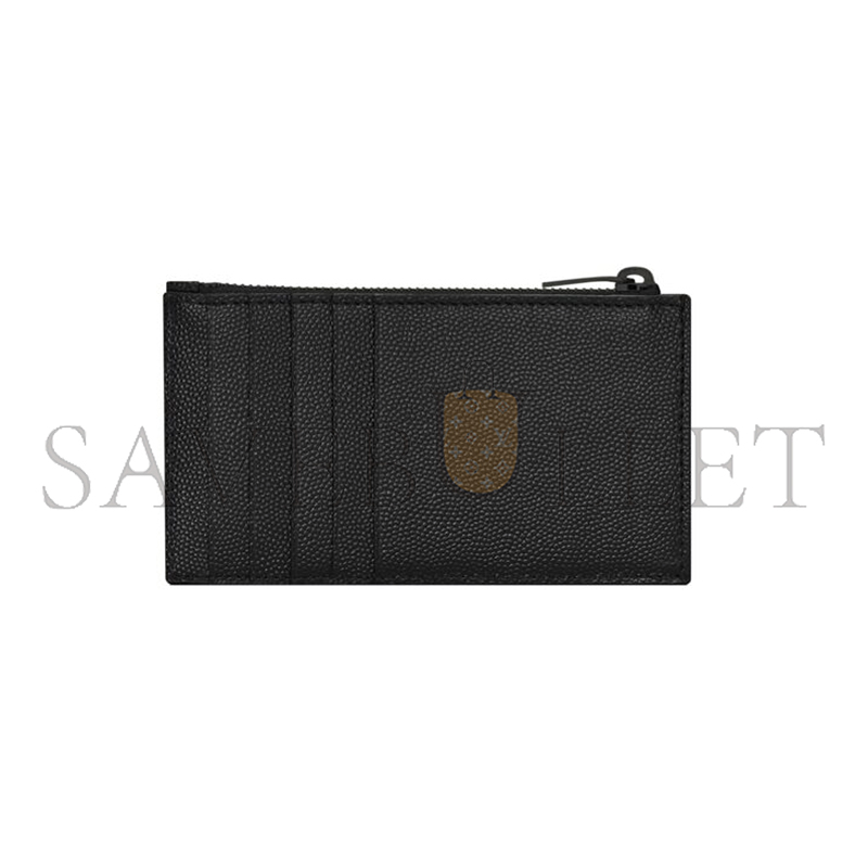 Y*L cassandre matelassÉ fragments card case in grain de poudre leather 607915bow081000 (13*8*2cm)