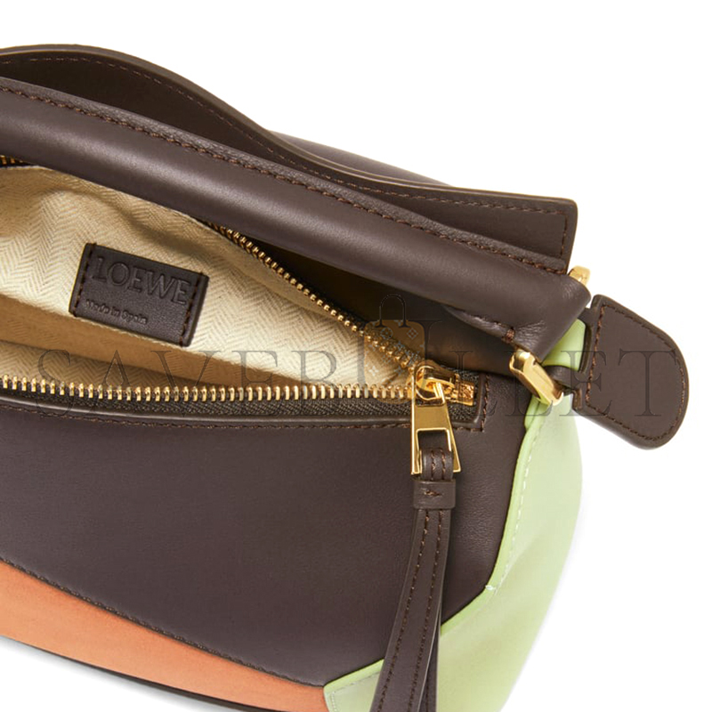 L0ew* small puzzle bag in classic calfskin and suede a510p60x94-4522 (24*16.5*10.5cm)