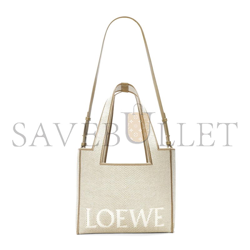 L0ew* medium L0ew* font tote in jacquard canvas alf1b61x11-2370 (30*25.5*15cm)