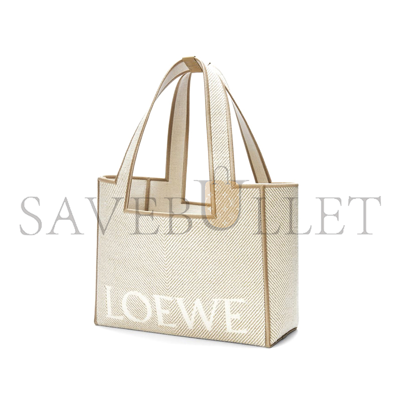 L0ew* medium L0ew* font tote in jacquard canvas alf1b61x11-2370 (30*25.5*15cm)