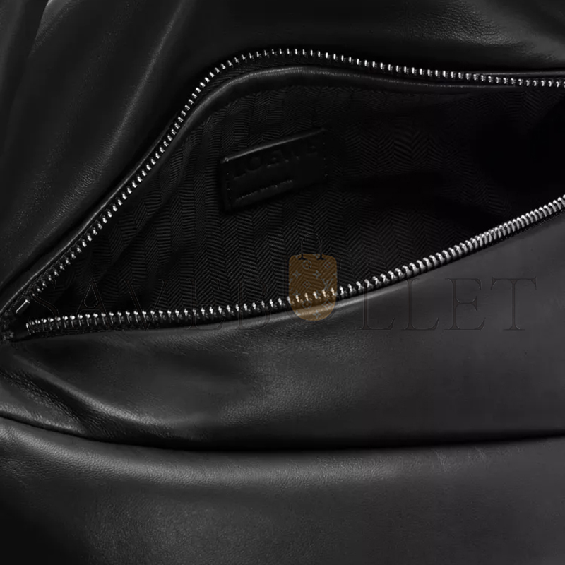 L0ew* puffer puzzle hobo bag in shiny nappa lambskin a510j67x13-1100 (28*10*14cm)