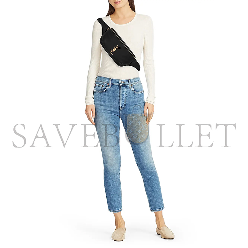 Y*L cassandre classic belt bag in grain de poudre embossed leather (25*14*3.5cm)