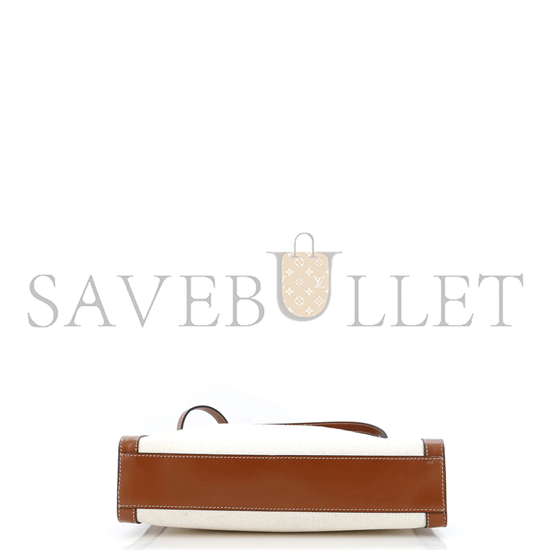 Ce**e small tote in cabas sulky printed fabric and cowhide leather 192082dci.02nt (33*28.5*8)