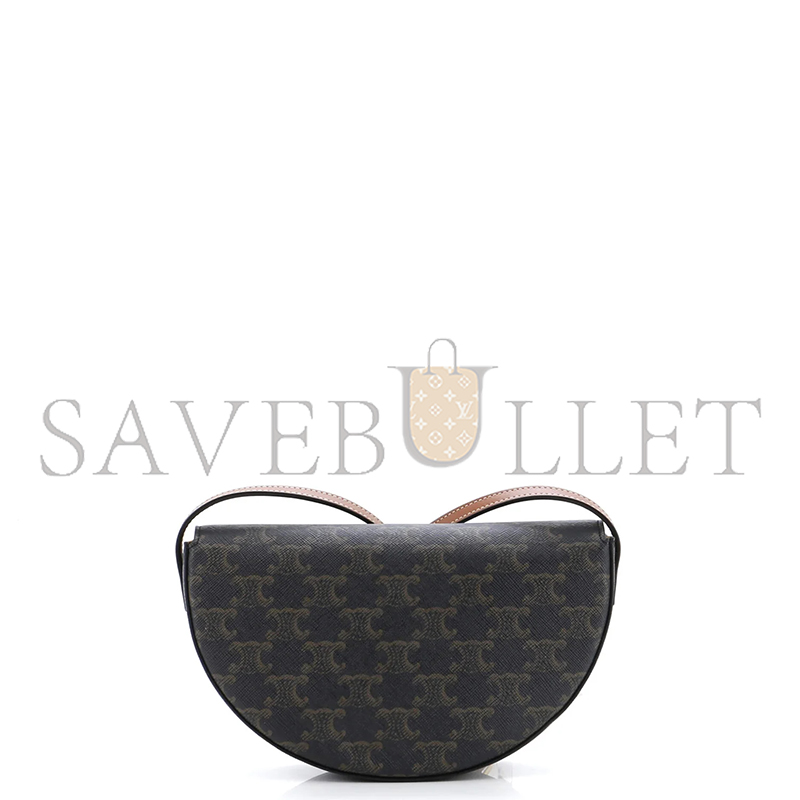 Ce**e shoulder bag in besace triomphe full leather 111233du3.04lv (23*13.5*6cm)