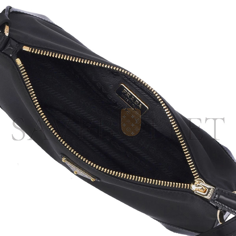 Pra*a black shoulder bag 1bc20 (23.5*10*5cm)