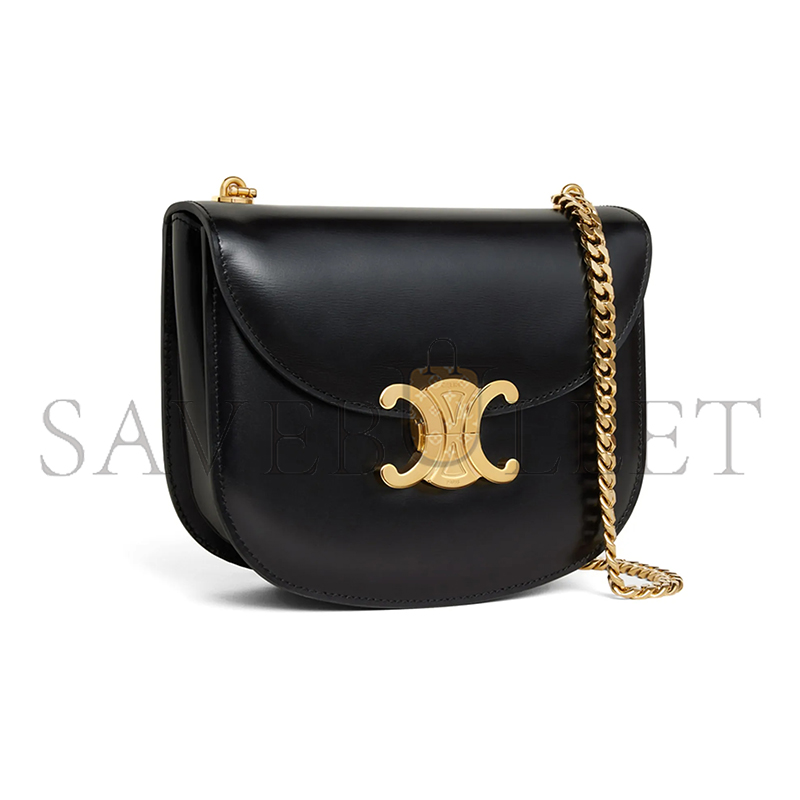 Ce**e chain bag in teen besace triomphe shiny calfskin 110973bf4.38no (18.5*16*6cm)