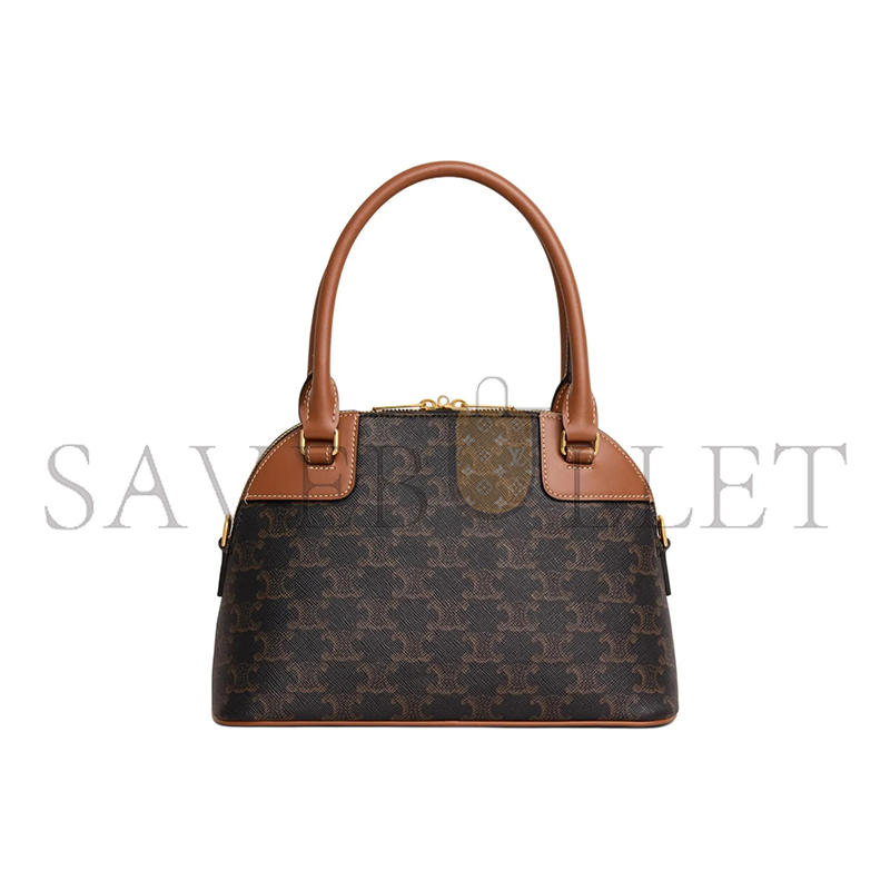 Ce**e shoulder bag triomphe in triomphe canvas and lambskin 121082dnk.04lu (25*17*10cm)