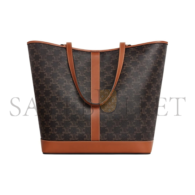 Ce**e medium tote bag triomphe in triomphe canvas and lambskin 115072cas.04lu (31.5*31.5*16cm)
