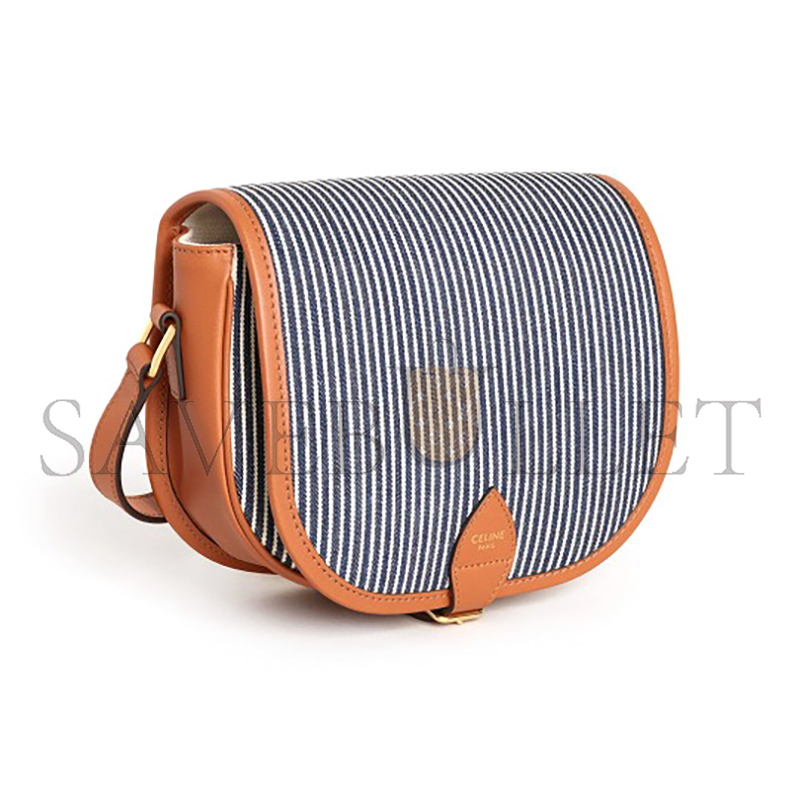 Ce**e medium crossbody bag in canvas and calfskin 192412df9.07lu (18*17*6.5cm)