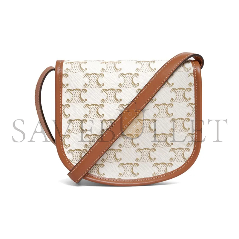 Ce**e mini besace in triomphe canvas and calfskin 196702bzj.01bc (15*11*4cm)