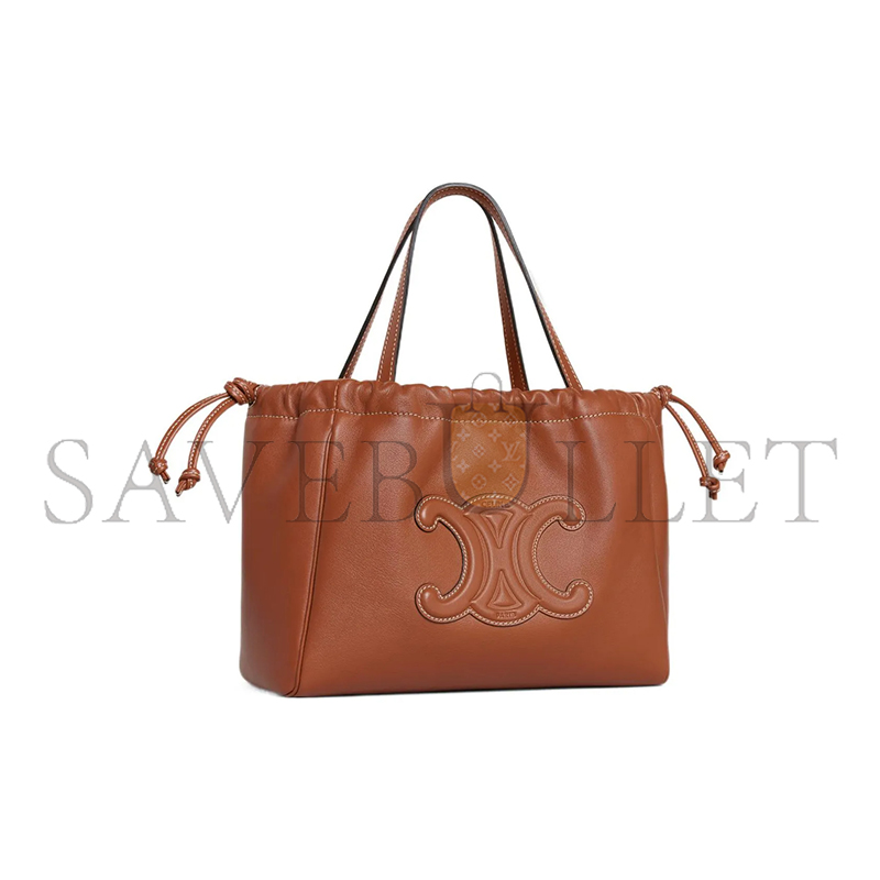 Ce**e small drawstring bag in cabas triomphe smooth cowhide 111013du3.04lu (22*17*15cm)