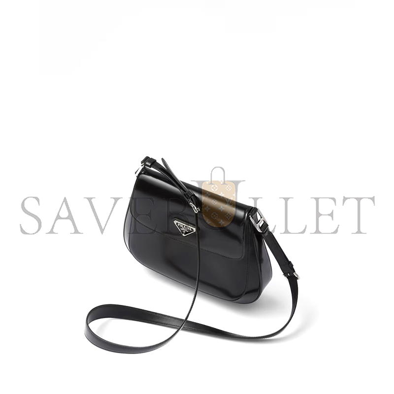 Pra*a medium cleo brushed leather shoulder bag 1bd303 (24*19*6cm)