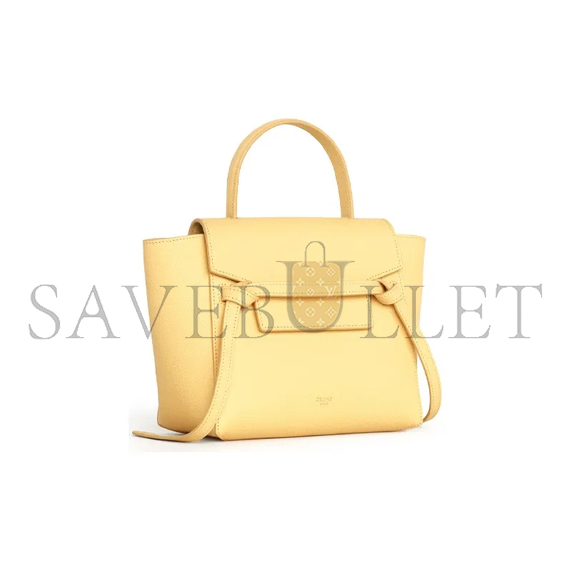 Ce**e belt nano bag in grained calfskin 189003zva.11po (20*20*10cm)