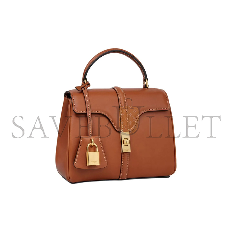 Ce**e mini 16 in satinated calfskin 197983bf9.03tn (17.5*14*7cm)