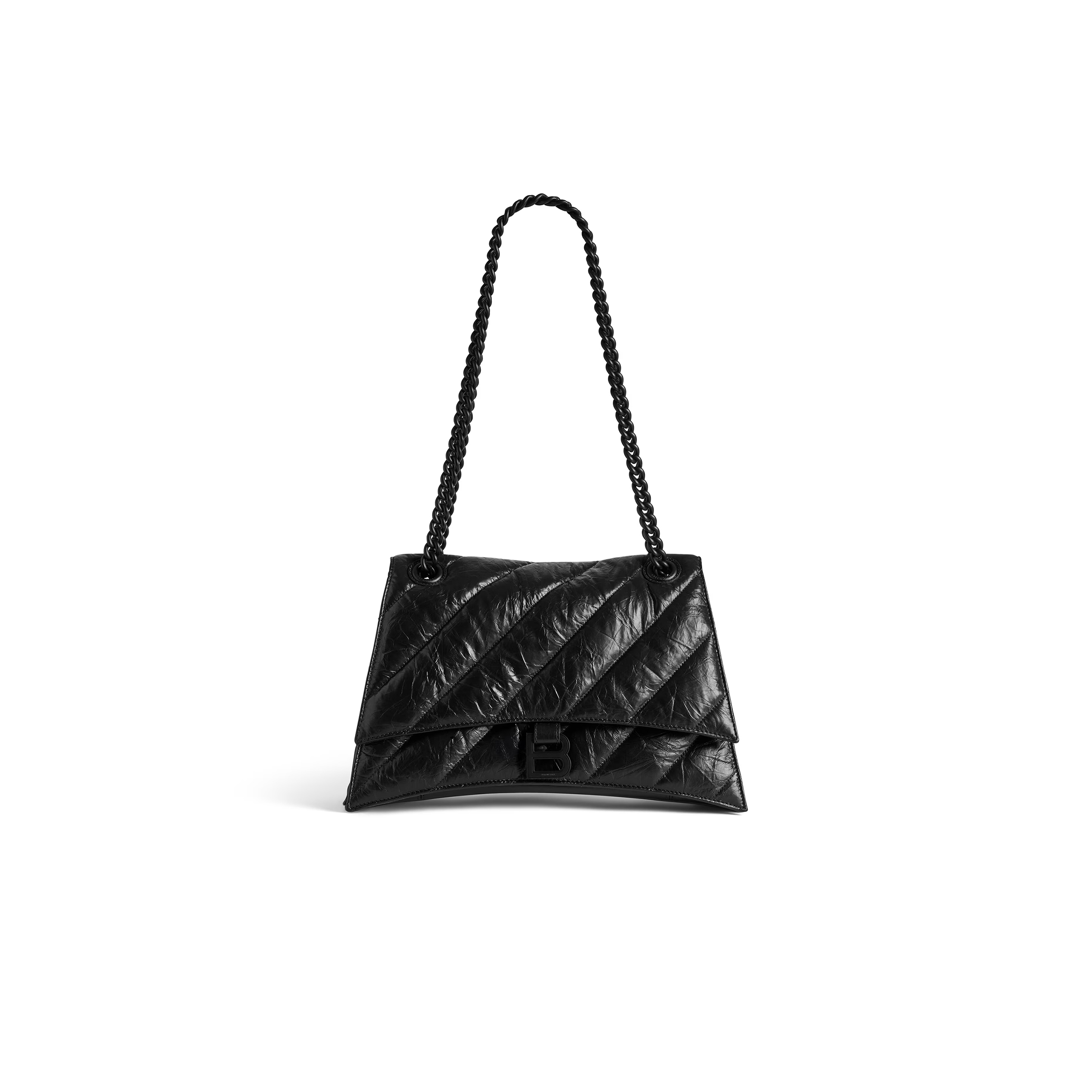 Ba*len*cia*ga women''s crush chain bag medium in black 716393210iy1000 (31*19.8*6.9cm)