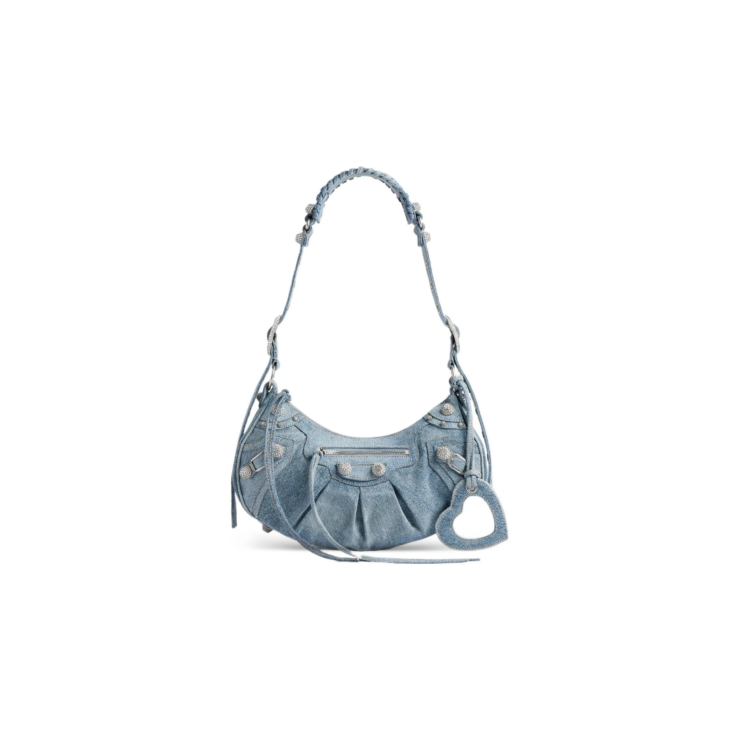 Ba*len*cia*ga women''s le cagole shoulder bag small in blue 6713072109u4715 (33*16*8.4cm)