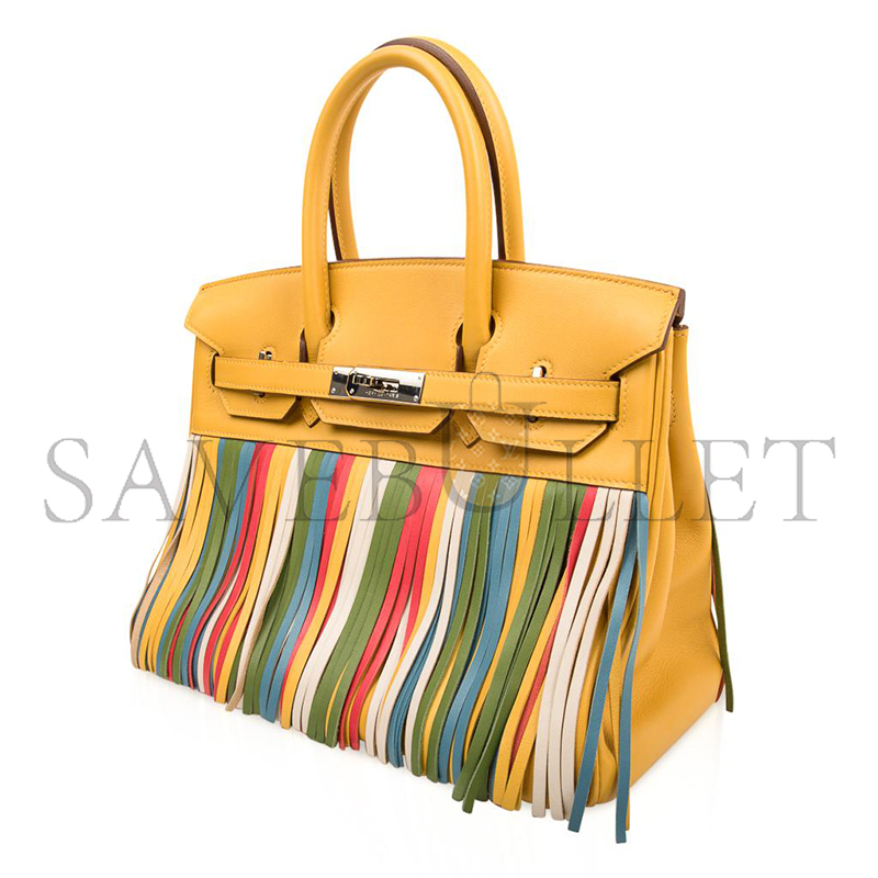 H**mes master birkin 30 togo hss soleil multi colour fringe 588742 (30*21*15cm)